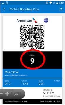 8. Will the mobile boarding pass provide customers easy identification of traveling on a Basic Economy fare?
