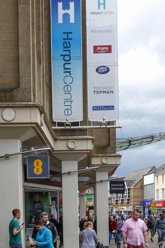 The Harpur Centre comprises around 200,000 sq ft of retail accommodation and provides the main shopping centre in Bedford.
