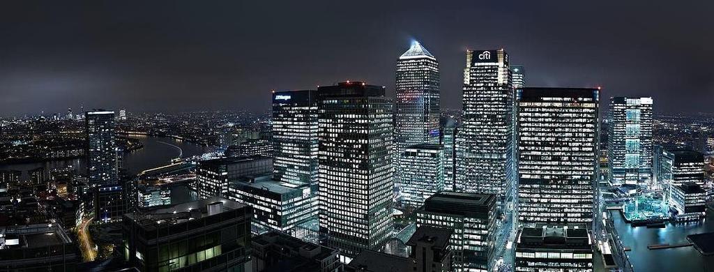 It is one of the UK's two main financial centers along with the traditional City of London and