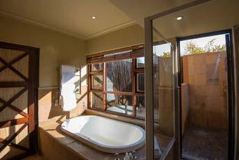 The Royal Suite is surrounded with a private terraced garden with entertainment areas, a heated eight seater Jacuzzi and several vantage points for game and bird watching.