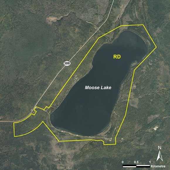 Moose Lake LAND USE CATEGORIES RECREATIONAL DEVELOPMENT (RD) Size: 1,055 ha or 100% of the park.