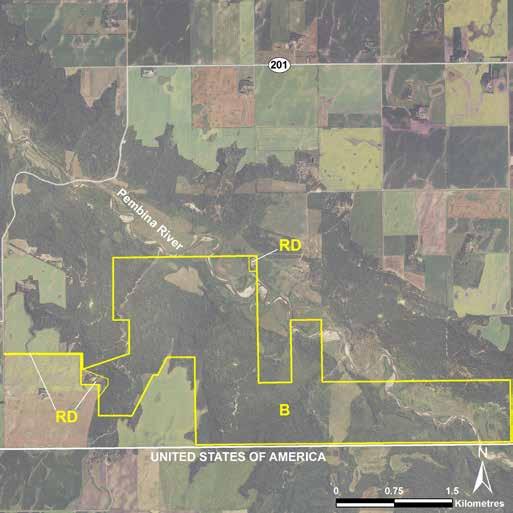 Pembina Valley LAND USE CATEGORIES BACKCOUNTRY (B) Size: 661 ha or 99 per cent of the park.