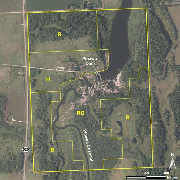 Pinawa Dam LAND USE CATEGORIES HERITAGE (H) Size: 25 ha or 13 per cent of the park.