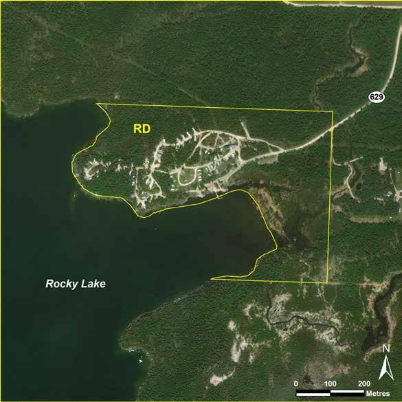 Rocky Lake LAND USE CATEGORIES RECREATIONAL DEVELOPMENT (RD) Size: 23.94 ha or 100 per cent of the park.