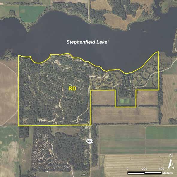 Stephenfield LAND USE CATEGORIES RECREATIONAL DEVELOPMENT (RD) Size: 93.51 ha or 100 per cent of the park.