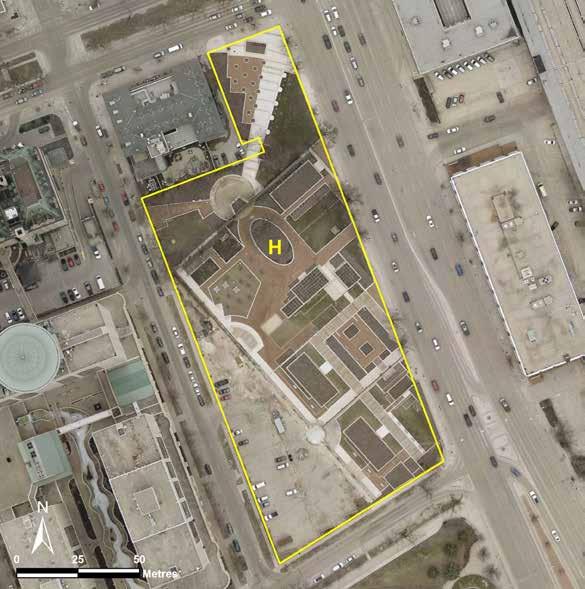 Upper Fort Garry LAND USE CATEGORIES HERITAGE (H) Size: 1.30 ha or 100 per cent of the park.