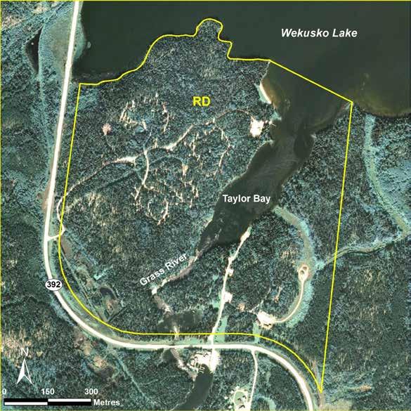 Wekusko Falls LAND USE CATEGORIES RECREATIONAL DEVELOPMENT (RD) Size: 88.23 ha or 100 per cent of the park.