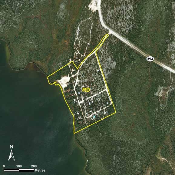 Zed Lake LAND USE CATEGORIES RECREATIONAL DEVELOPMENT (RD) Size: 12.07 ha or 100 per cent of the park.