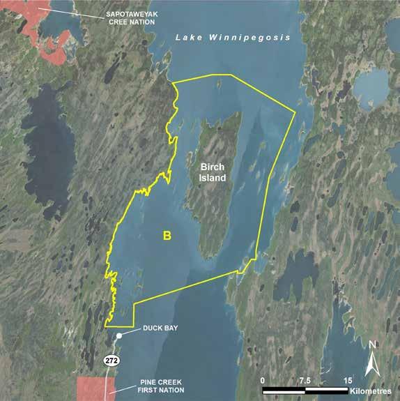 Birch Island LAND USE CATEGORIES BACKCOUNTRY (B) Size: 80,066 ha or 100 per cent of the park.