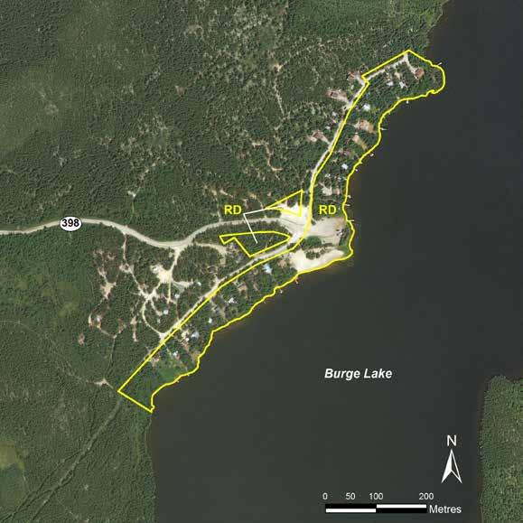 Burge Lake LAND USE CATEGORIES RECREATIONAL DEVELOPMENT (RD) Size: 6.12 ha or 100 per cent of the park.