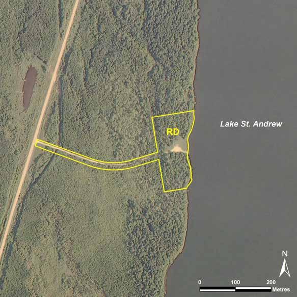 Lake St. Andrew LAND USE CATEGORIES RECREATIONAL DEVELOPMENT (RD) Size: 2.49 ha or 100 per cent of the park.