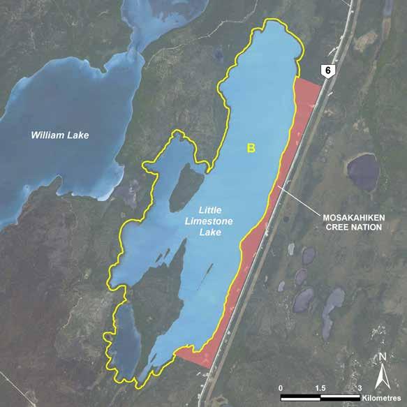 Little Limestone Lake LAND USE CATEGORIES BACKCOUNTRY (B) Size: 4,810 ha or 100 per cent of the park.