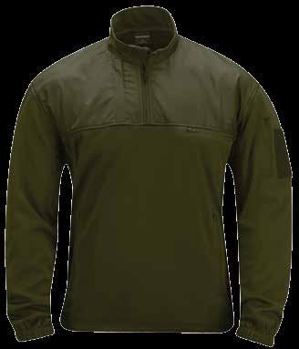 Comfortable fleece provides a snug, athletic fit for fluid movement, and the 3/4 zipper offers plenty of ventilation.