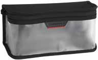 compartment opens on three sides 6" H x 8" W x 2" D black 001 7X6 MEDIA POUCH WITH