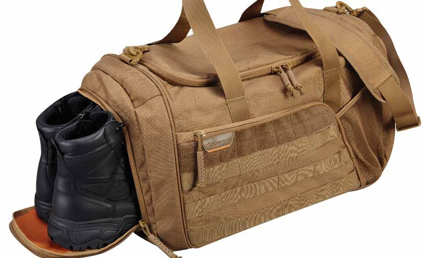 BAGS BAGS TACTICAL DUFFLE Heavy duty duffle bag F5623-75 MSRP $79.99 (MultiCam $109.99) The perfect companion to carry all your stuff.