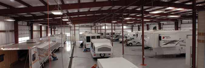 FOREST RIVER S HALLMARK OF EXCELLENCE: PRE-DELIVERY INSPECTION FACILITIES that s 20,000 square feet of quality assurance. THE BARE ESSENTIALS FOR A premium PRODUCT.