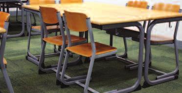 TM Student Furniture Available in Beech or Grey Tables have 25mm top, HPDL fire resistant board Solid beech edging 32mm round tube frame Fully