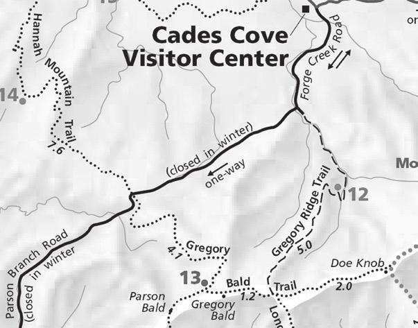 Hike #5- April 30, 2008: Gregory Bald Distance: 9-11 mile loop depending on trailhead Meeting Place: Cades Cove Camp Ground 8:15 am Elevation Notes: This tough trip gains 3,000 feet in elevation