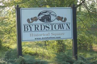 off Hwy 111 and into Historic Byrdstown Funding has