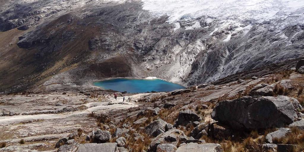 CORDILLERA BLANCA THE SANTA CRUZ TREK The Cordillera Blanca means White Mountain Range which is a true testament to the range of almost countless snow-capped peaks, which are part of the larger Andes