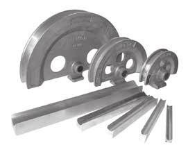 FORMERS AND GUIDES SELECTOR s and guides are not supplied with IRWIN Hilmor bending machines.