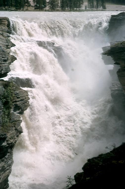 21. Athabasca Falls Athabasca Falls, a few miles downstream