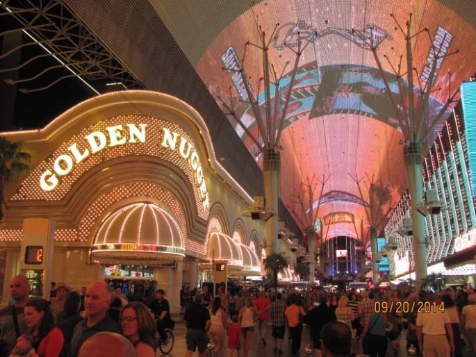 In 1964 the Golden Nugget was only a casino with normal traffic flow in front of it and now it is a major