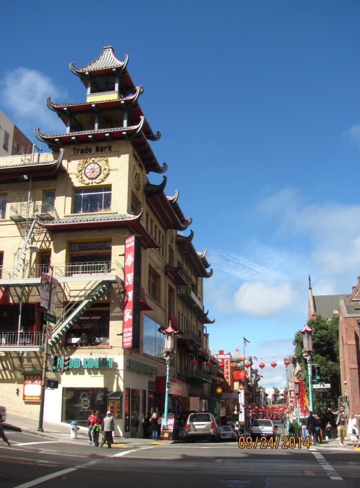 Francisco was a view of Chinatown where, with the exception of