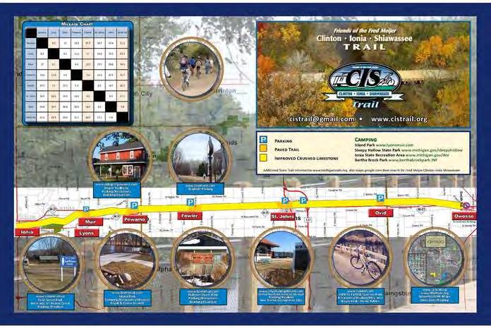 R E G I O N A L T R A I L S The regional trails in and around Ingham County include: The Clinton-Ionia-Shiawassee Trail north of Ingham County; The Lakelands Trail, crossing the southeast corner of