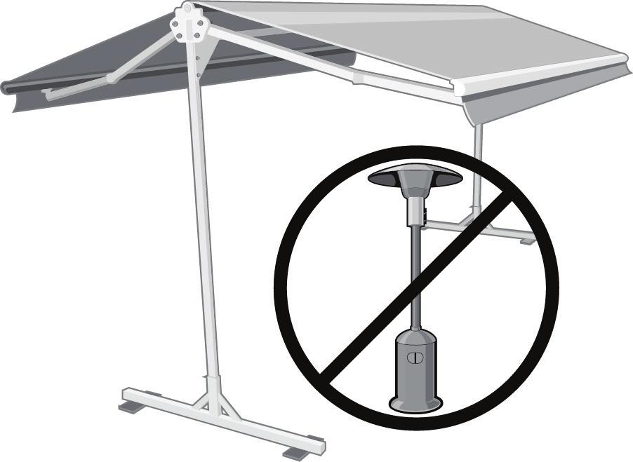 WARNING: NEVER ATTEMPT TO REPAIR OR DISASSEMBLE ANY PART OF THE AWNING WITHOUT FOLLOWING REPLACEMENT PART PROCEDURES SUPPLIED BY THE MANUFACTURER.
