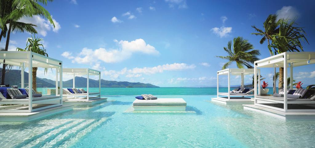 AQUAZURE POOL UNIQUE LOCATION One&Only Hayman Island is the nearest Whitsunday Island to the outer reef and ideal for nature-based activities.