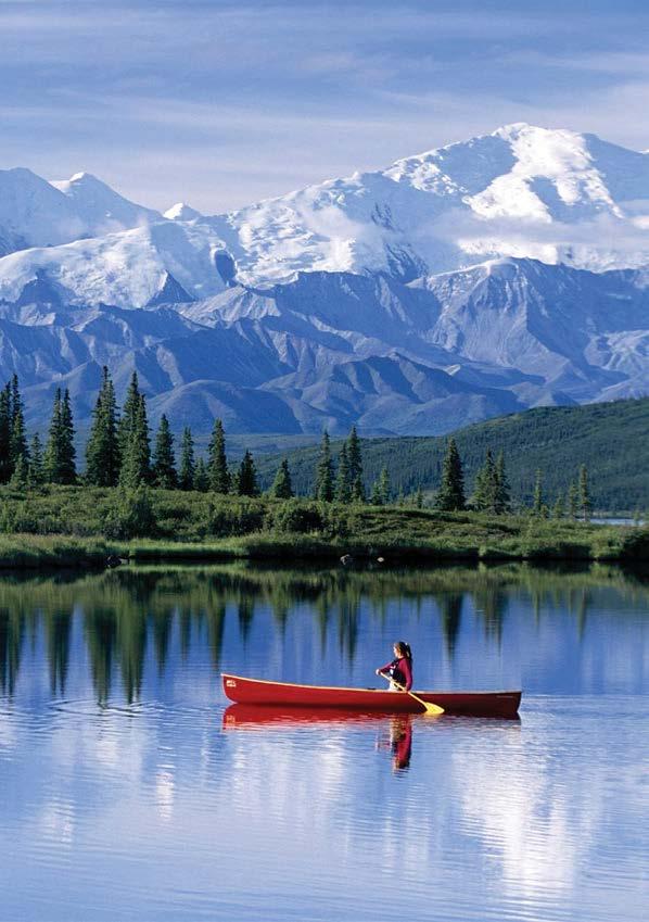 Alaskan Highlights DENALI NATIONAL PARK Call of the Wild Picture untamed nature as far as the eye can see, with a