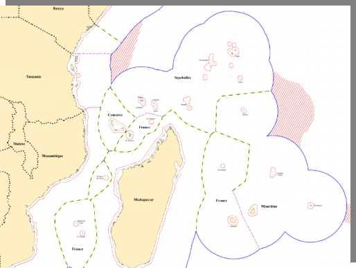 Claim Type Area & Parties Involved Status UNCLOS 76 Mascarene Plateau - the Seychelles Northern Plateau High Seas Aldabara Region Submitted Under discussion Under discussion EEZ Limit Tanzania