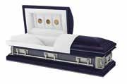 Harmony Heritage Casket Selections The Blessed (3-728) $4,200 18 gauge steel Gasket White finish with gold shading exterior White crepe interior Includes medallion memento Detail of Images The Star