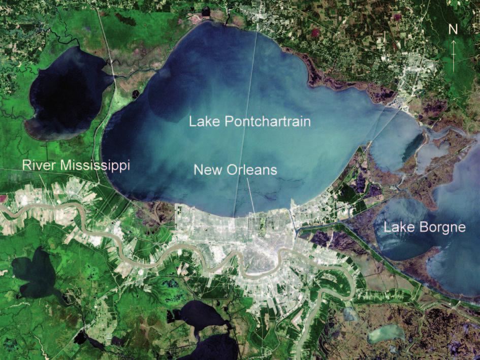 Photograph B Satellite image of the New Orleans area