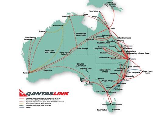QantasLink Market Continued growth of regional network and capacity 1H11 1H10 VLY % ASKs m 2,378 2,150 10.