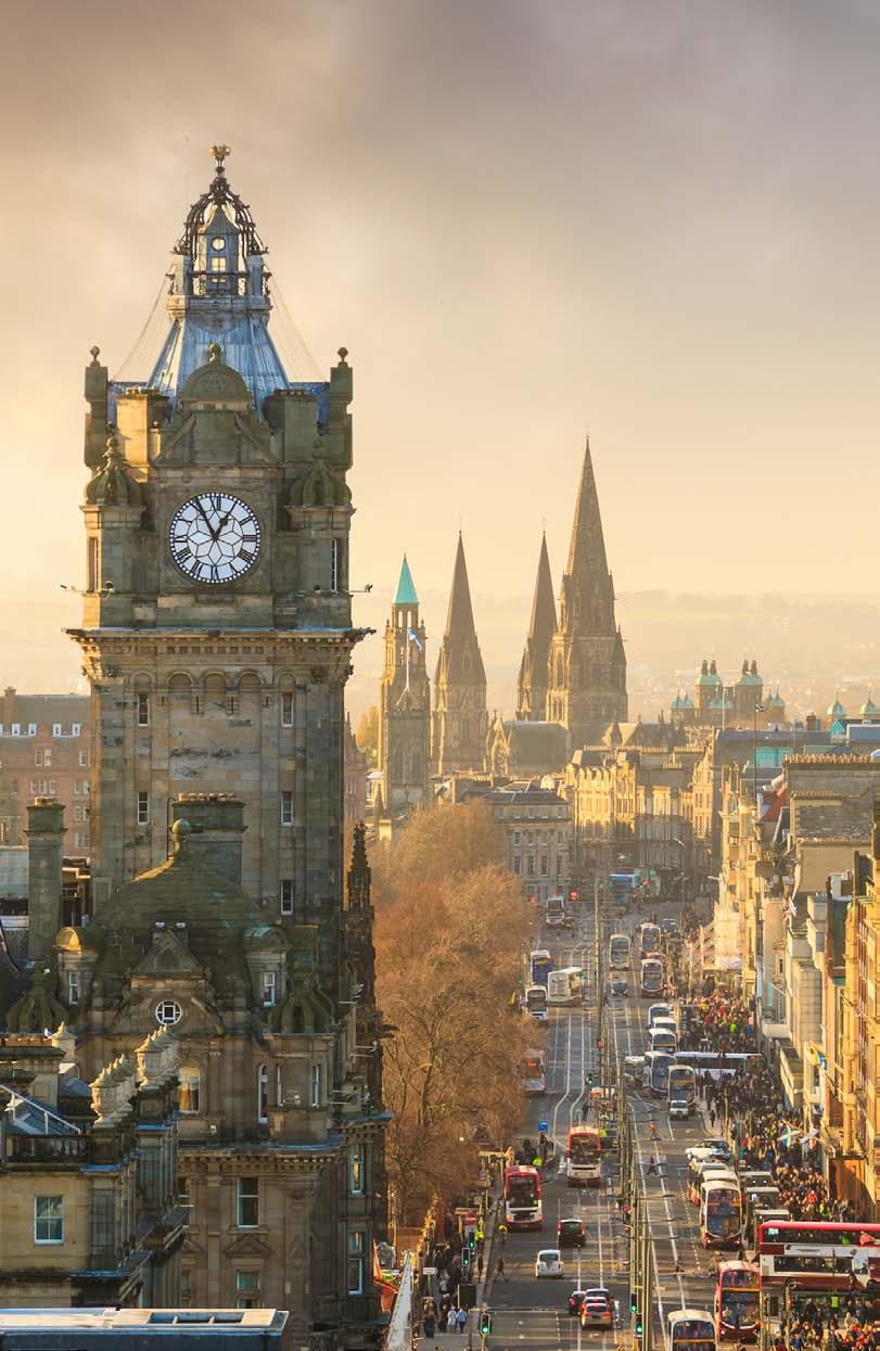 Location Edinburgh has a population of 487,500 within the city, increasing to 1.3m within the Lothians, Fife and Scottish Borders catchment area.