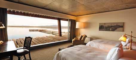 to showcase some key wildlife areas. WILDLIFE OF THE FALKLANDS Comprising 57 luxurious rooms (each 45sq m) all with views overlooking the fjord, the feeling is understated opulence.