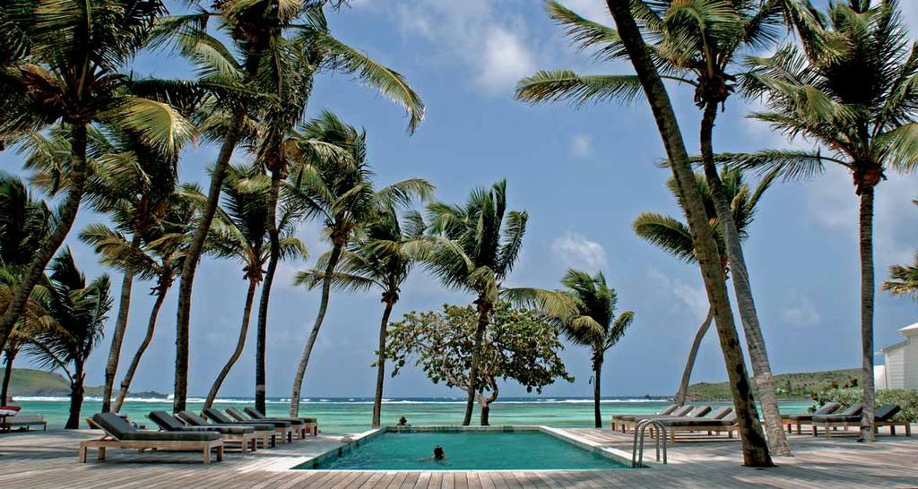 Le Sereno is an intimate 37-room beachfront luxury hotel.