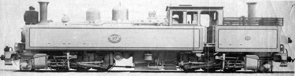 35 42 w/n 10944 Disposed of by 1912. 2-6+6-4T Kitson Meyer d/w 37½", cyls. 14"x18", bult by Kitson in 1908.