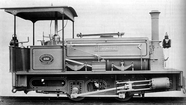MW builder's pic, via Fred Harman's MW books. 0-4-0ST, d/w 27", cyls. 8"x12", built by Manning Wardle in 1895 (first pair), and 1900 (second pair), supplied via Balfour Williamson & Co.