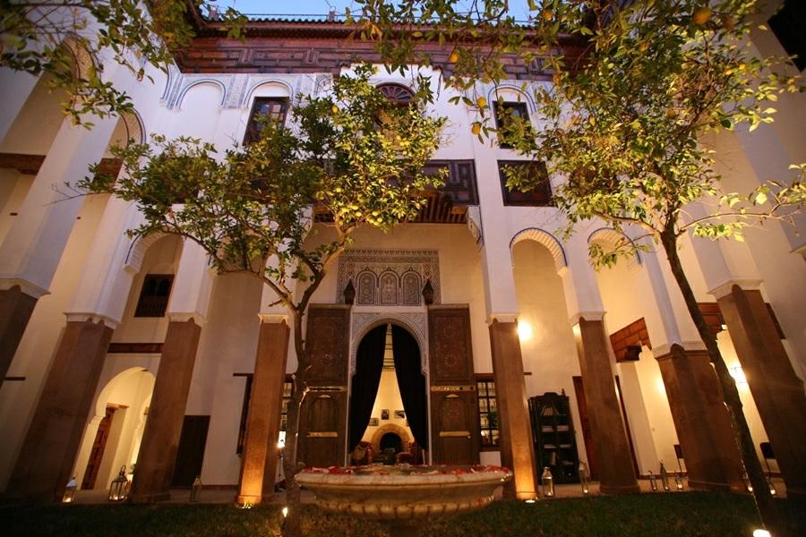 RIAD LAAROUSSA A 17th century old palace located in the old city of Fez, Riad Laaroussa offers spacious rooms and suites organised around a central courtyard.