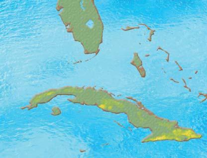 UNITED STATES FLORIDA Gulf of Mexico Viñales Valley Caribbean Sea HAVANA PINAR DEL RÍO CUBA MIAMI SANTA CLARA CIENFUEGOS TRINIDAD UNESCO World Heritage Site Air Routing Cruise Itinerary Land Routing