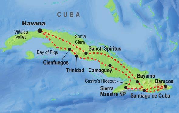 website for detailed destination information and insider tips. TRIP OVERVIEW Starting and ending in Havana you ll see crumbling buildings and feel the exotic rhythms of numerous live bands.