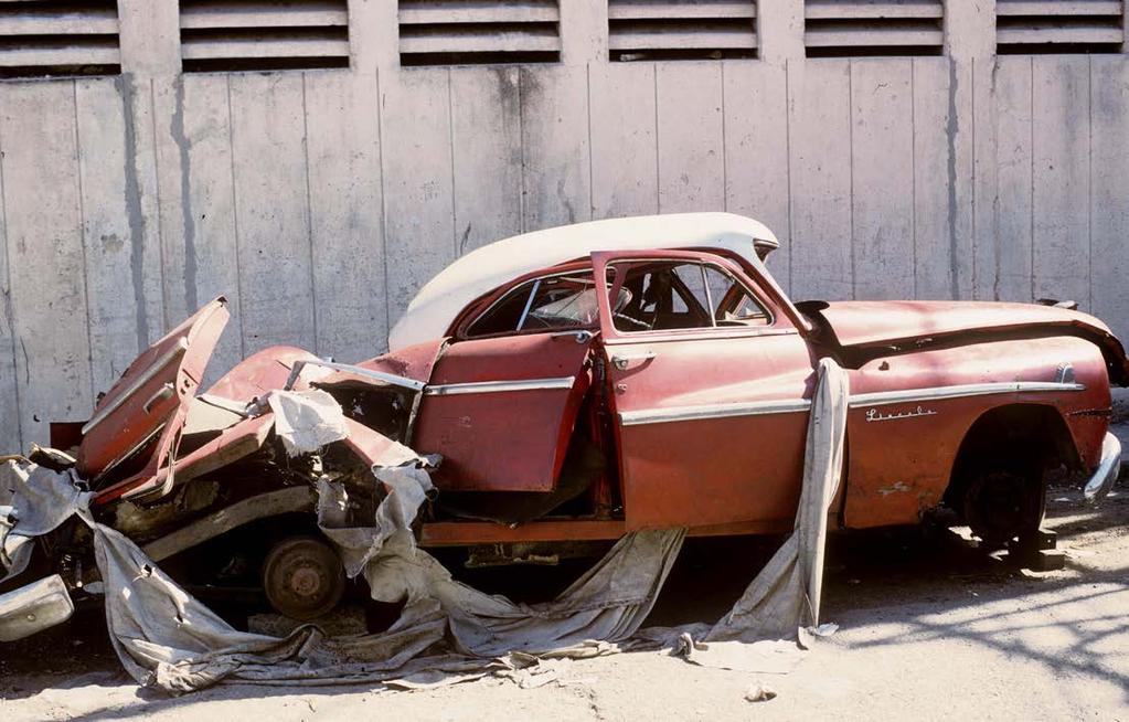 B A C K G R O U N D Car and drapery, Mazon, Havana, 1993 Photo by Julian Stallabrass between the U.S. and Cuba decreased such that U.S. officials met with Cuban officials to officially set a limit of 20,000 immigrants from Cuba to the U.