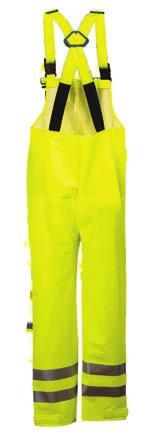 ARC H 2 O FLAME & ARC RESISTANT RAINWEAR 2 30 LONG ARC H 2 O FR RAIN JACKET R30RL06 ARC H 2 O FR BIB OVERALL R40RL14 Fluorescent Yellow PU/FR Cotton Knit 100% Waterproof with welded seams