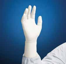 Hand Protection Category Kimberly-Clark* Purple Nitrile* Exam Gloves Ambidextrous exam gloves contain no natural rubber latex, are powder-free with textured fingertips and have a beaded cuff.
