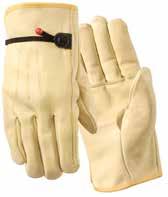 Features Gunn cut with straight thumb and bound hem. Ball and tape adjustable wrist closure. 6 Pk/Cs.