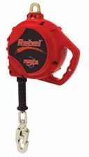 1241460 458014611 Single leg lanyard w/ snap hooks both ends 2 1/2'-6' Ultra-Lok Self-Retracting Lifeline for Retrieval Rugged, yet extremely lightweight with stainless steel components,