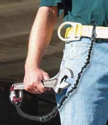 Single leg tubular T5111-Z7/6FTAF 341566801 lanyard w/ snap hooks both ends 6' Manyard Shock-Absorbing Lanyards Specially woven shock-absorbing inner core smoothly expands to reduce fall arrest